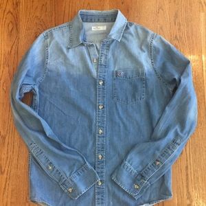 Men’s long sleeve jean shirt